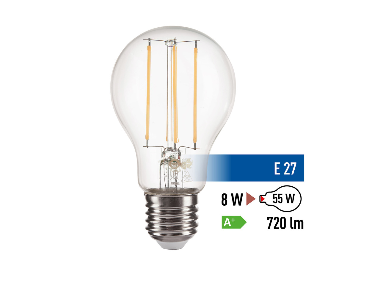 Filamentová LED žárovka