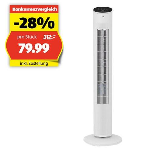 ROWENTA Turmventilator Eole Ultra, VU6871F0, Weiss