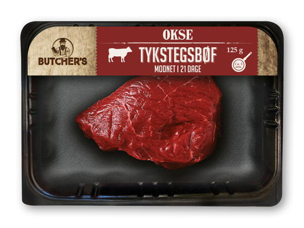 Dansk medisterpølse eller tykstegsbøf