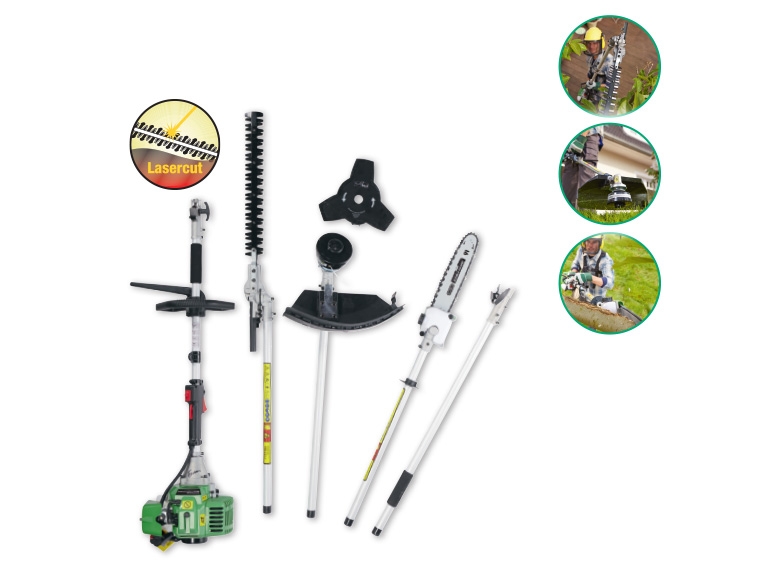 Florabest 4-in-1 Petrol Hedge Trimmer