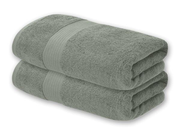 Frottier-Duschtuch/Handtuch, 2 Stück