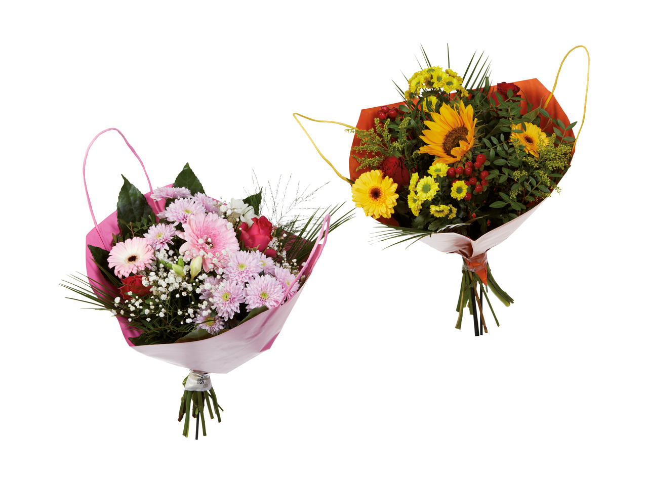 Bouquet dans un sachet pour la Journée ­internationale de la femme