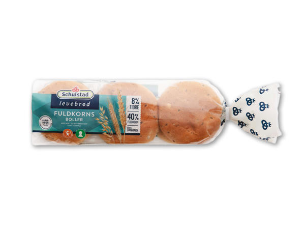 SCHULSTAD LEVEBRØD Fuldkorns­boller