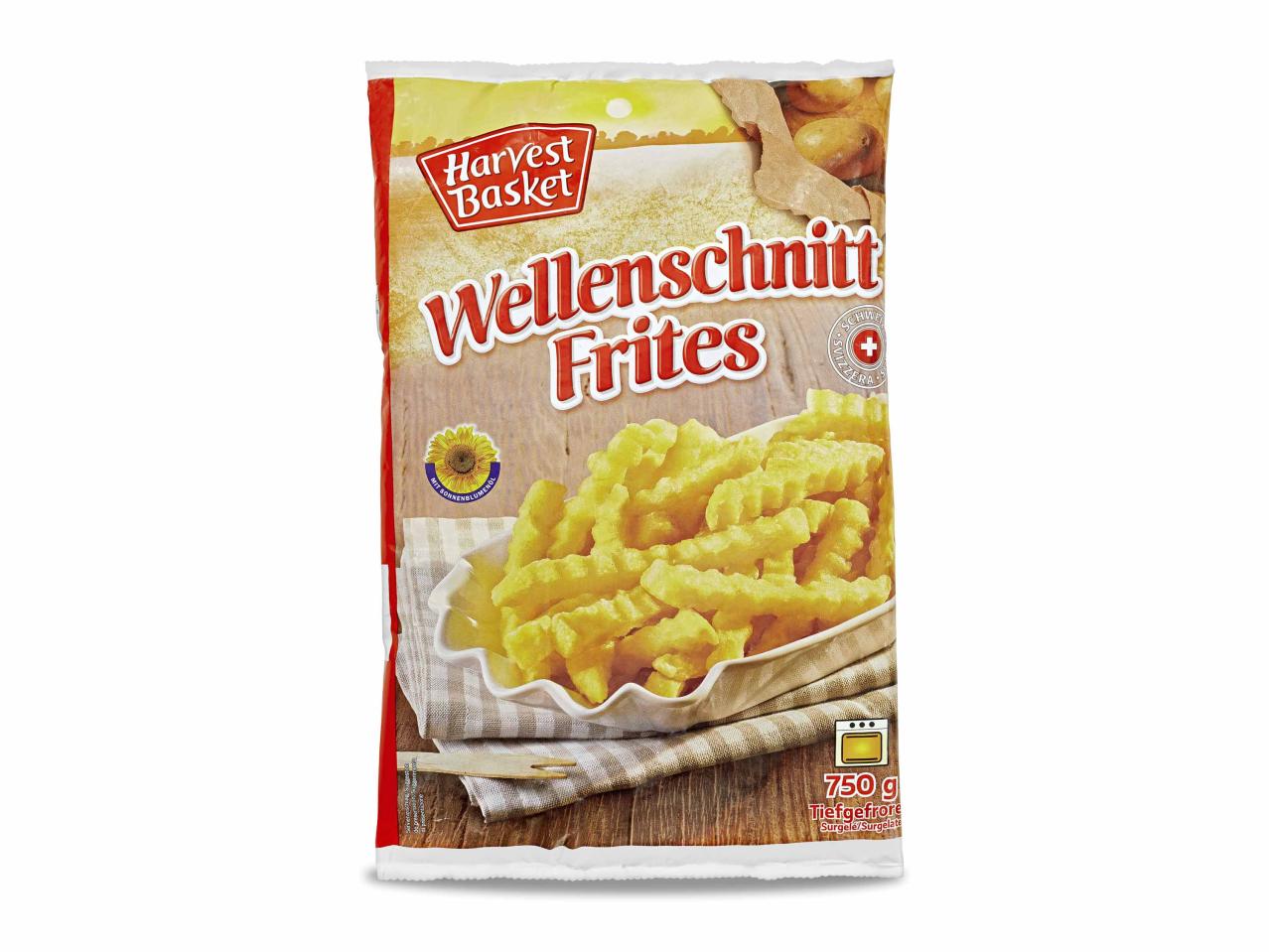 Pommes frites ondulées