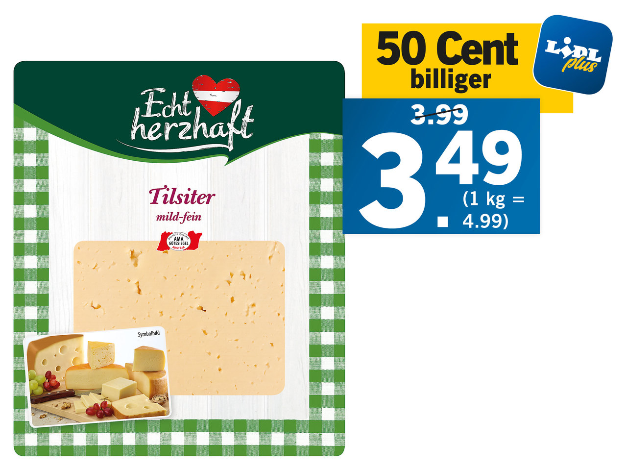 ECHT HERZHAFT Tilsiter Stück