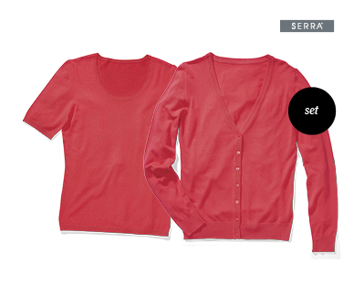Ladies Knit Twin Set
