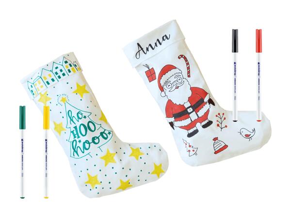 Set créatif "Chaussette de père Noël" edding
