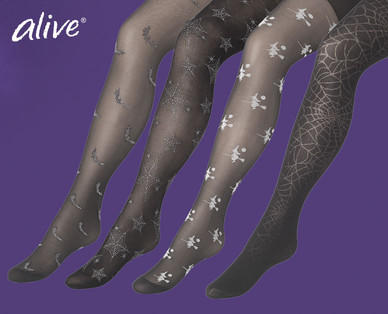 ALIVE Mädchen-/Damen-Halloween-Strumpfhose