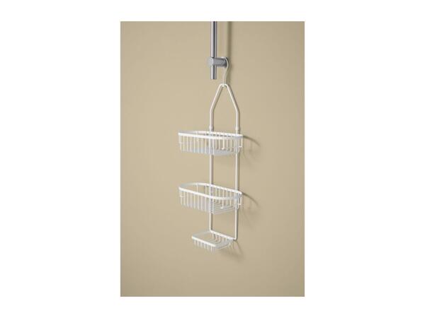 White Shower Rack