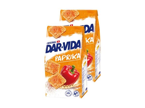 Crackers au paprika DAR-VIDA, pack de 2