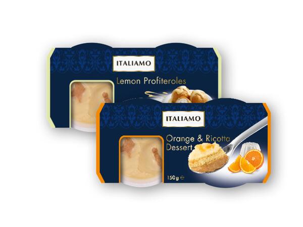 Lemon Profiteroles or Ricotta and Orange Dessert