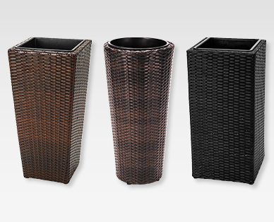 GARDENLINE(R) Terrassentopf in Rattan-Optik