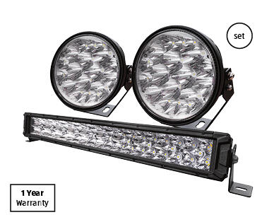 7" Osram Chip Driving Lights and 22" Osram Chip Bar Light Set