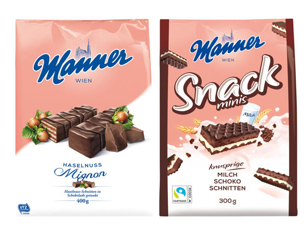 Manner Mignon Schnitten oder Snack Mini
