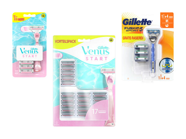 Gillette Rasierer und Ersatzklingen