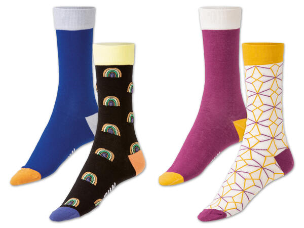 Fun Socks™ Damen/​Herren Socken, 2 Paar
