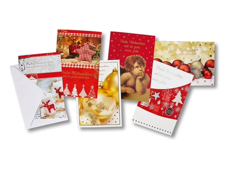 Cartes de Noël, 6 pièces ***Cet article est disponible uniquement en Suisse alémanique et en Suisse romande.***