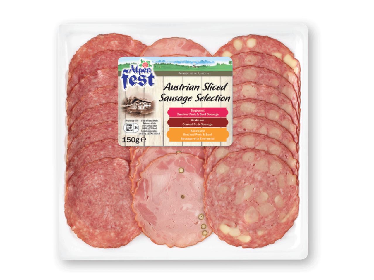 ALPENFEST Austrian Sliced Sausage Selection