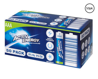 ActivEnergy Batteries Big Box 50pk AAA