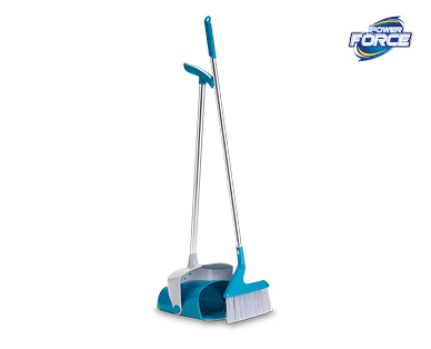 Upright Broom And Dustpan Set