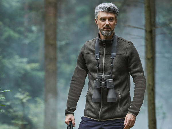 Herren Strickfleecejacke