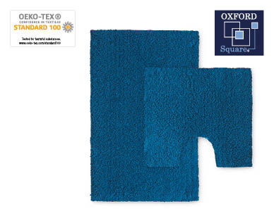 Microfibre 2 Piece Bath Mat Set