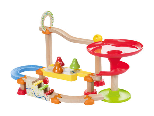 Circuit à billes en bois "Musique", 34 pièces