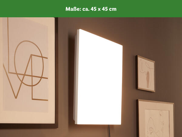 LED-Panelleuchte, ca. 45 x 45 cm bzw. ca. 100 x 25 cm