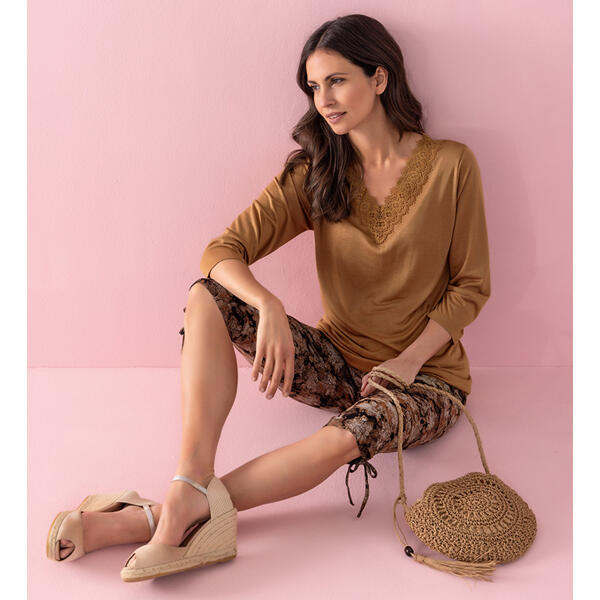 Longtop mit Capri-Leggings