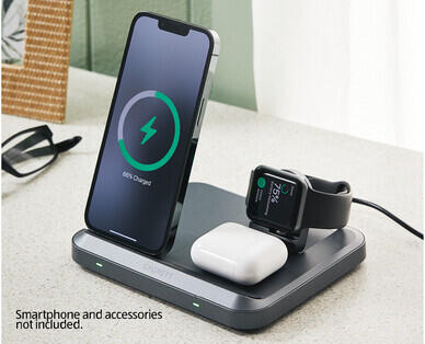 Cygnett ChargeBase 3-in-1 Wireless Charging Stand