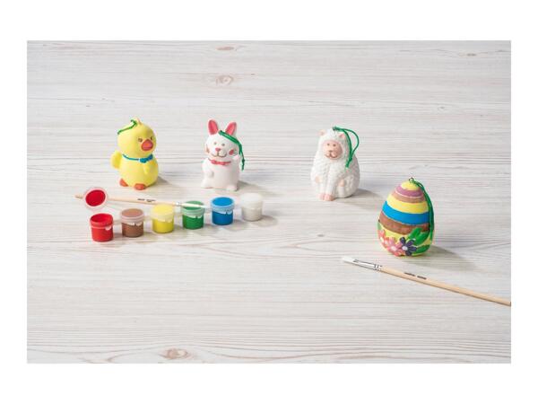 Crelando Paint Your Own Easter Characters Decorations - 12 Pieces