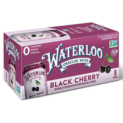 Black Cherry Sparkling Water - 8 pack, 12 fl oz