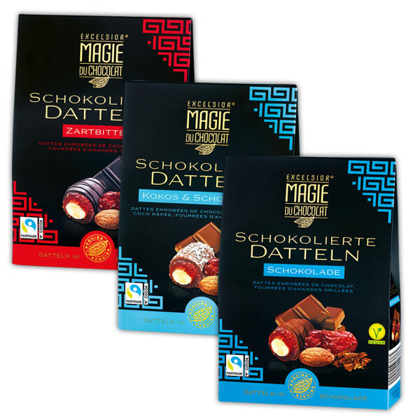 Schokolierte Datteln