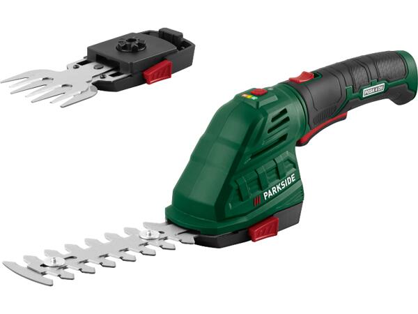 Batteridriven gräs- och busktrimmer