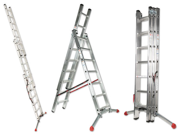 HAILO(R) Aluminium-Kombileiter, 3-teilig