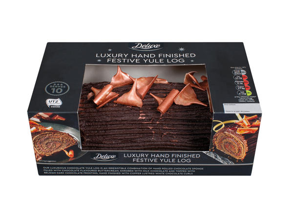 Deluxe Hand Finished Festive Yule Log
