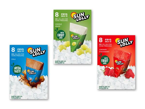 SUN LOLLY Frys selv-is