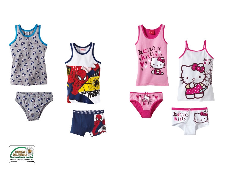 Coordinato intimo da bambina, 2 pezzi