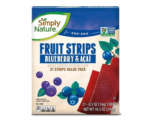 Simply Nature 
 Pomegranate or Blueberry Acai Fruit Strips