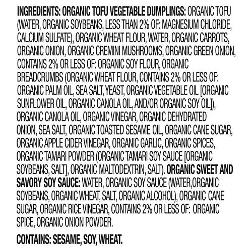 Organic Tofu & Vegetable Vegan Dumplings, 9 oz