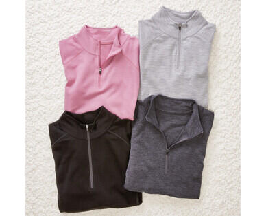 Adult's Merino Long Sleeve Quarter Zip Top