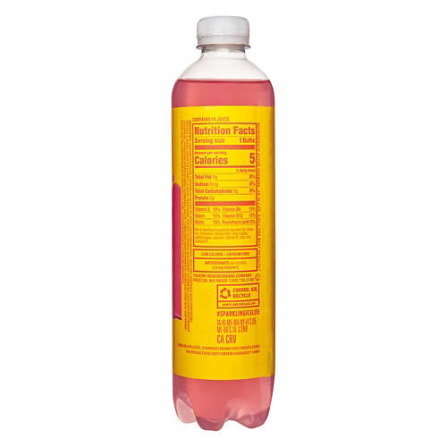 Zero Sugar Starburst Strawberry Flavored Sparkling Water, 17 fl oz