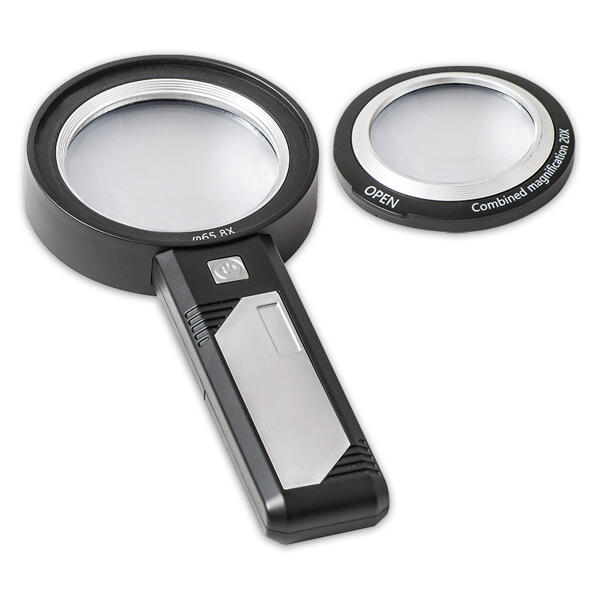 LED-Handlupe 2in1