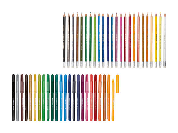 STAEDTLER(R) Farveblyanter/Filtpenne 24-pak