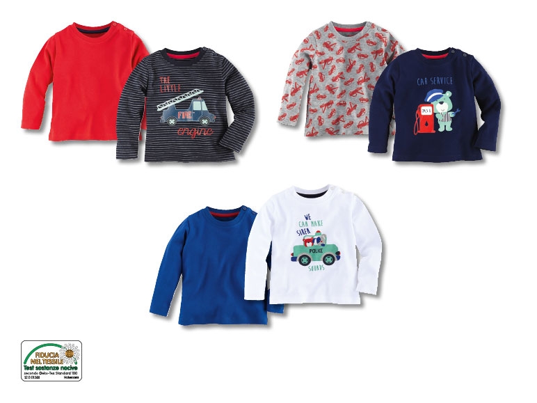 Maglia a maniche lunghe, 2 pezzi