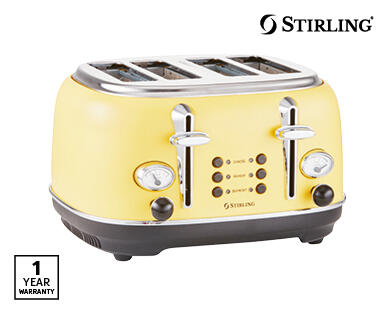 4 Slice Yellow/Green Toaster