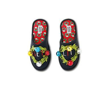 Merry Moments Novelty Holiday Slippers