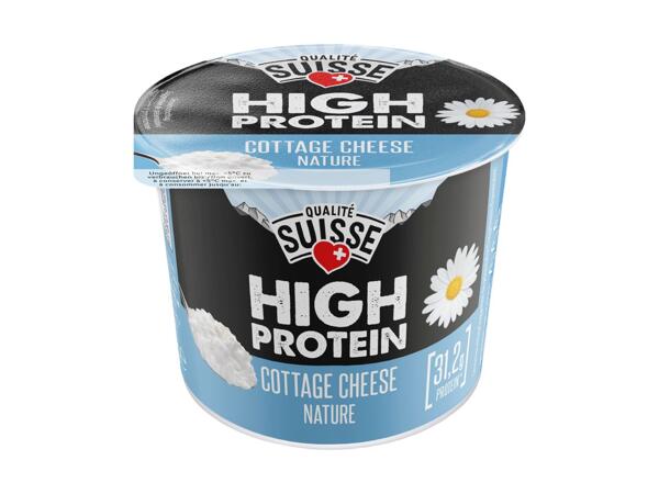 Cottage cheese riche en protéines