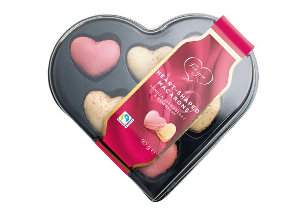 Heart-Shaped Macaroons