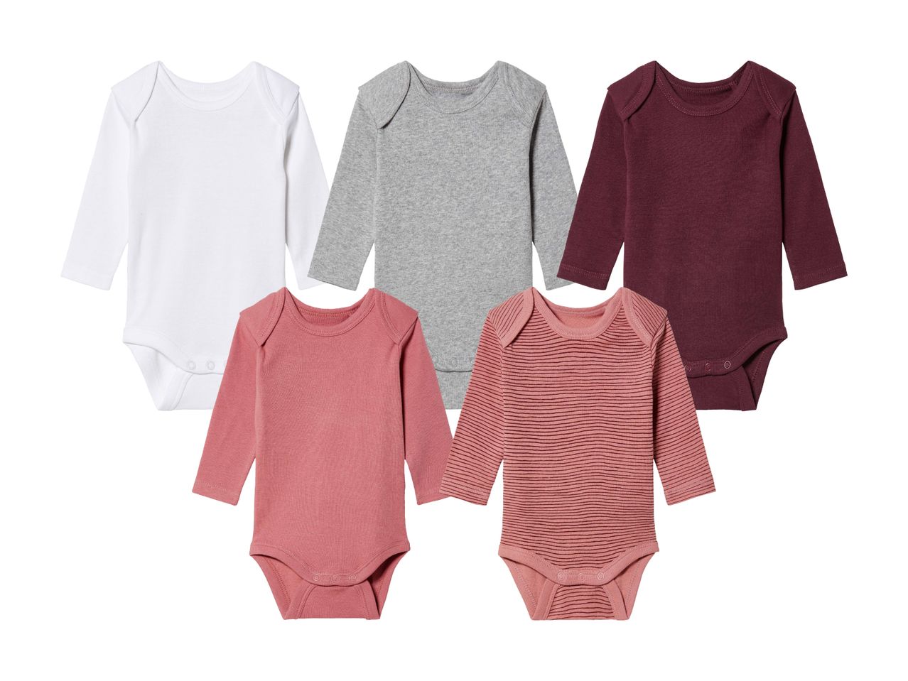 LUPILU(R) Langærmet body 5-pak